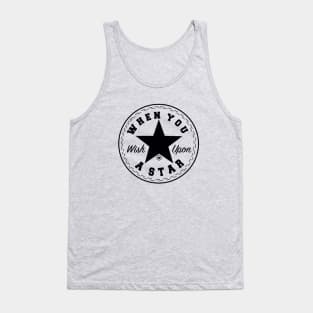 Wish Upon A Star (Black) Tank Top